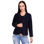 Black Colour Short Woolen Coat