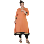 Light Brown Colour Straight Rayon Kurti