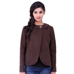 Brown Colour Short Woolen Coat