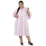 Baby Pink Colour Rayon Dress