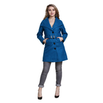 Firozi Colour Long Woolen Coat