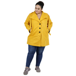 Yellow Colour Short Woolen Coat