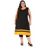 Black Colour Straight Rayon Kurti