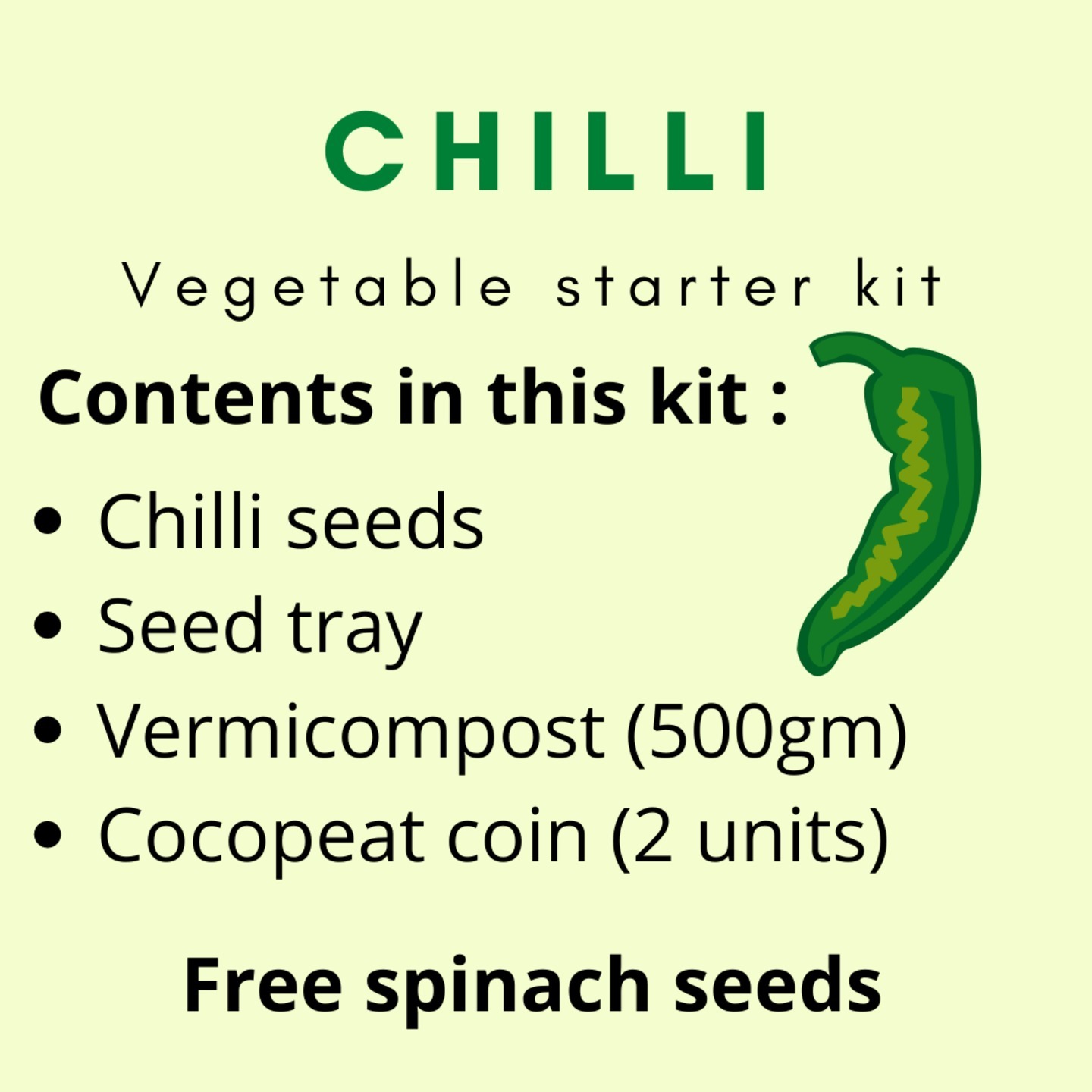 Vegetable starter kit Chilli