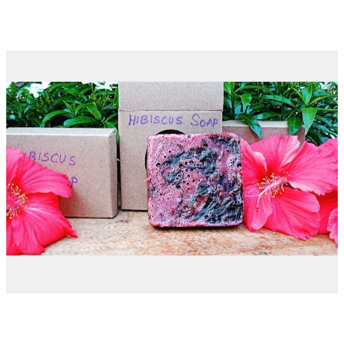 Hibiscus soap.. 75gm..   