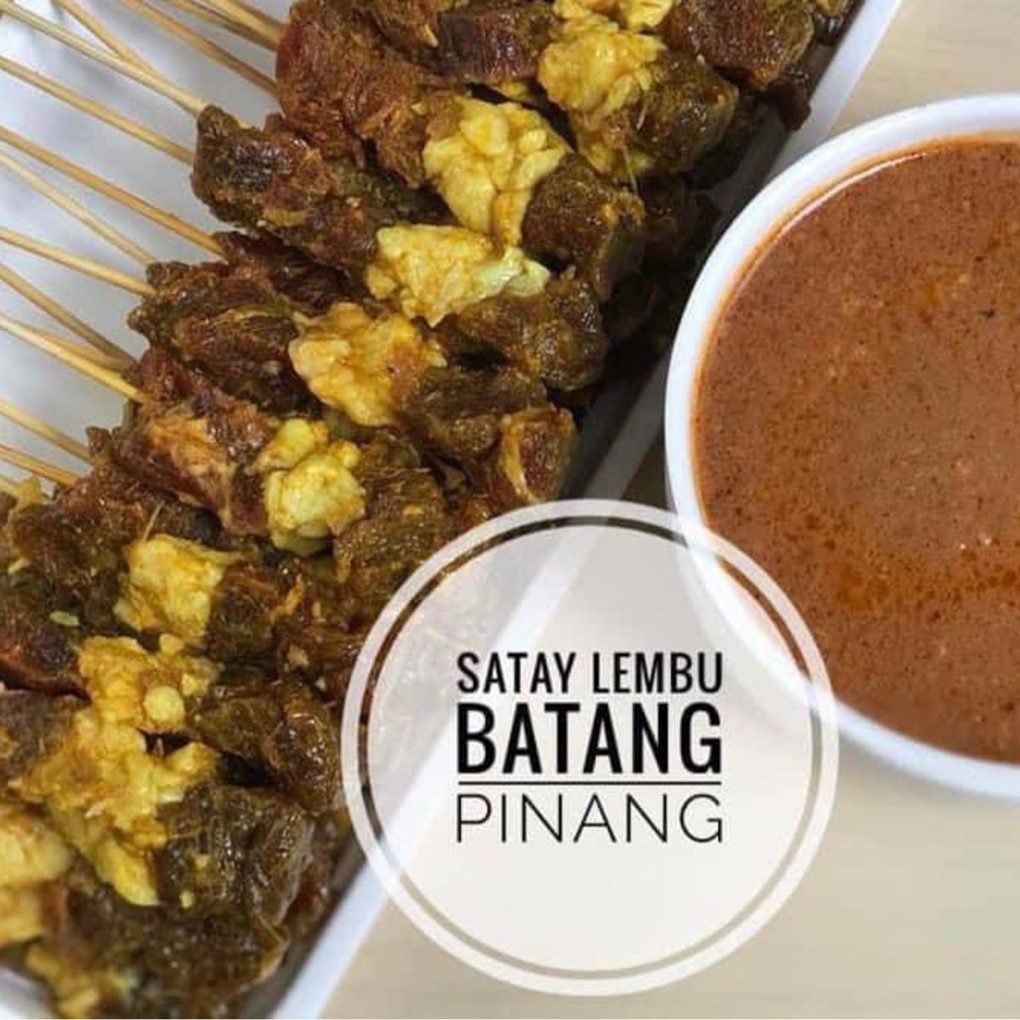 82B Trading - Beef Tenderloin Satay   Sate Daging Batang Pinang - 50pcs