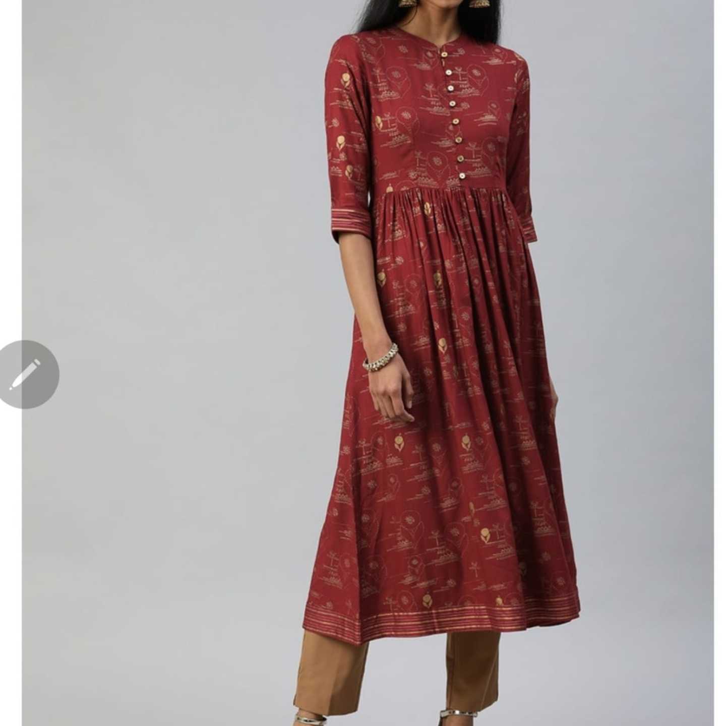 Cotton Anarkali kurta