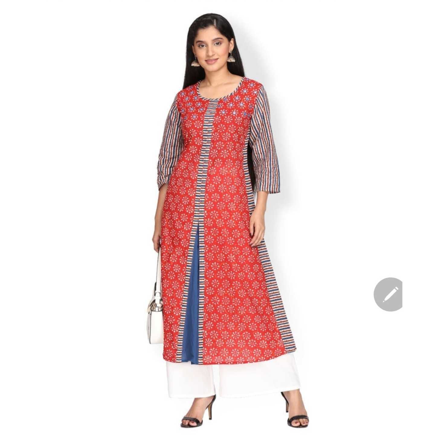 PRINCE CUT ALL OVER PRTNT KURTA