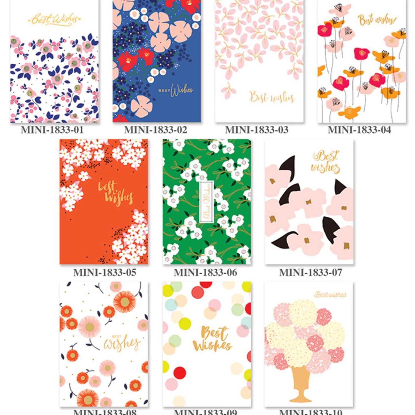 Best Wishes Cards (Set of 10) 