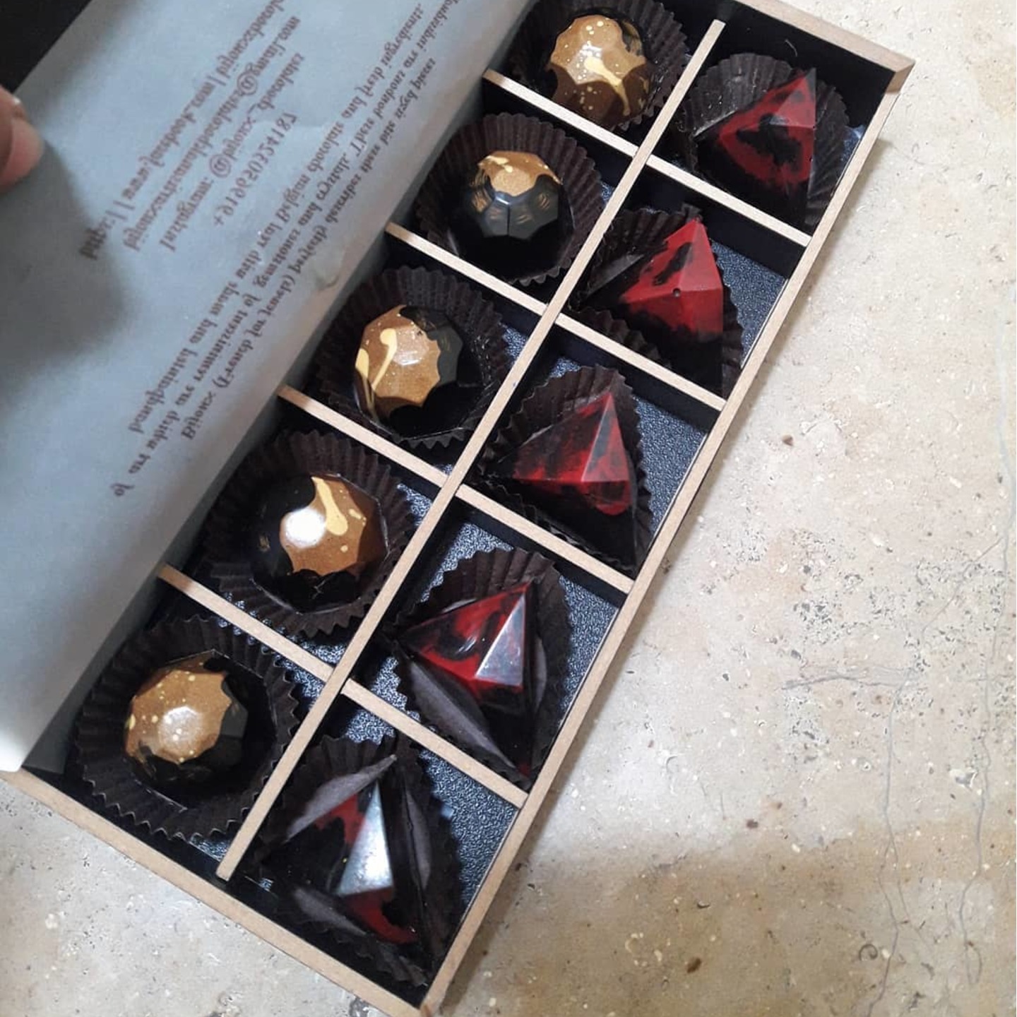 Whiskey and Old Monk bonbons - Contains alcohol