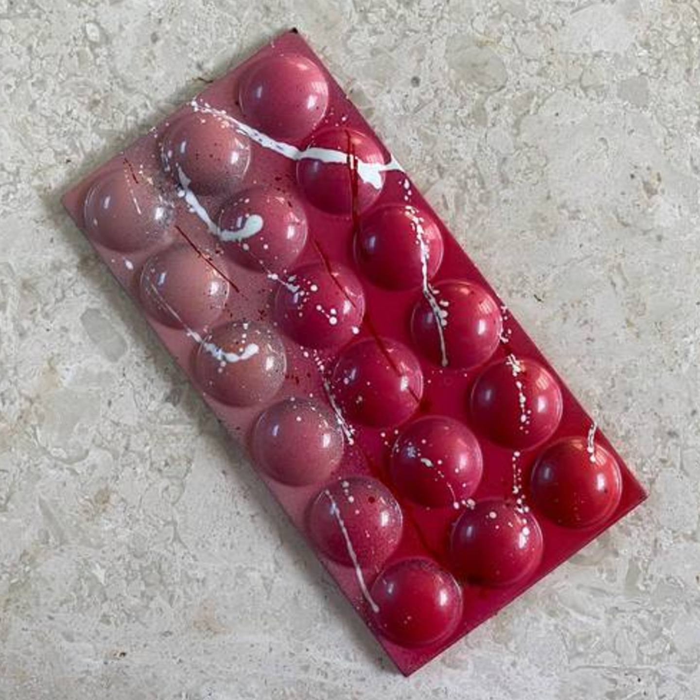 Raspberry chocolate bars