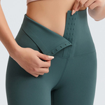 Corset Leggings-Forest Green