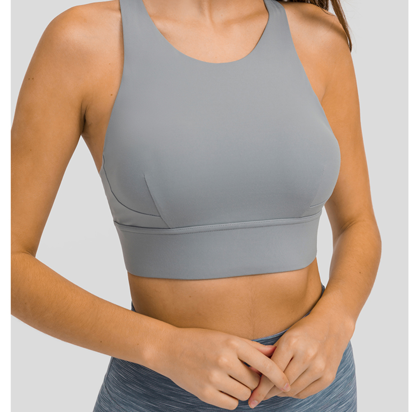 Joanna High Bra-Grey