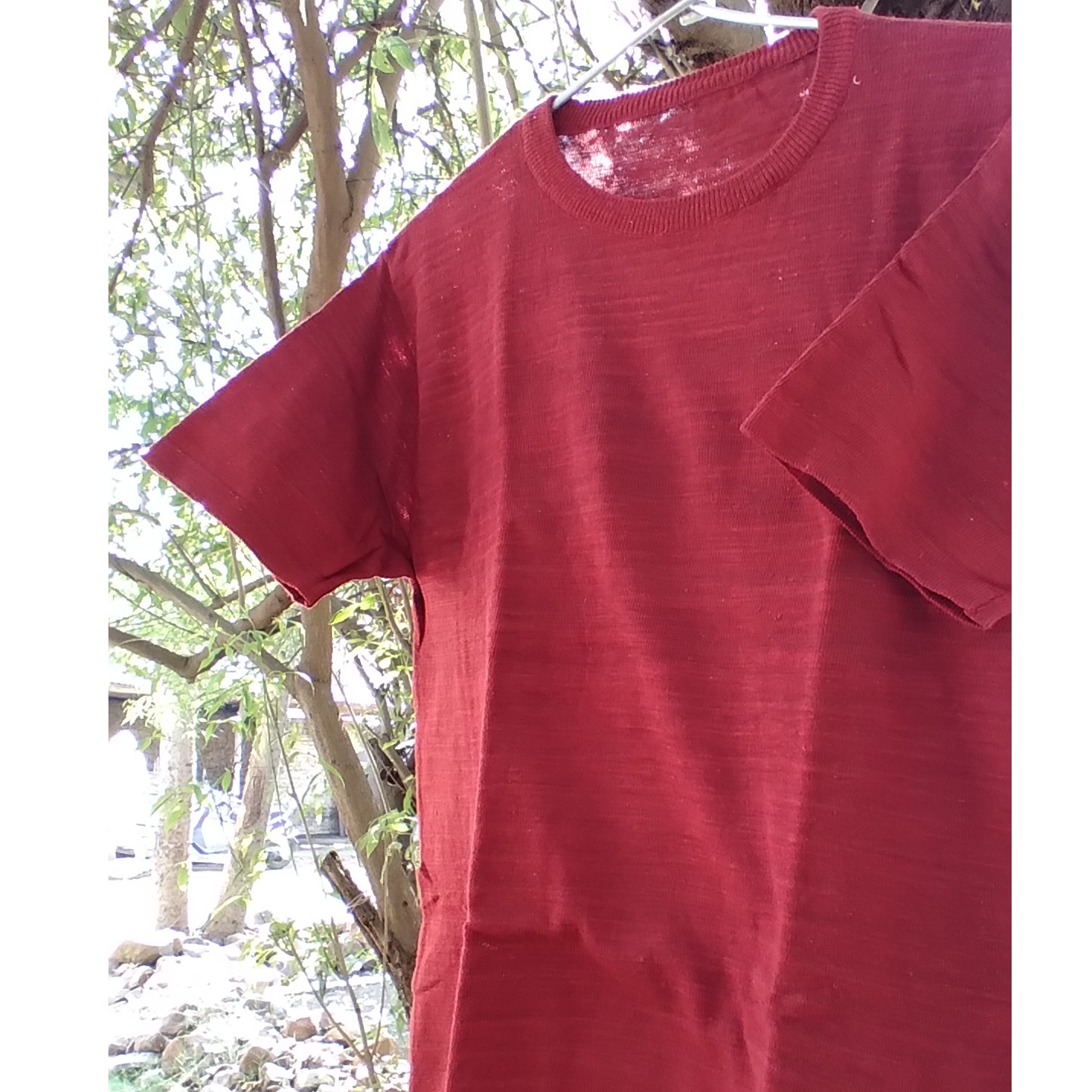 Textured Red T-shirt