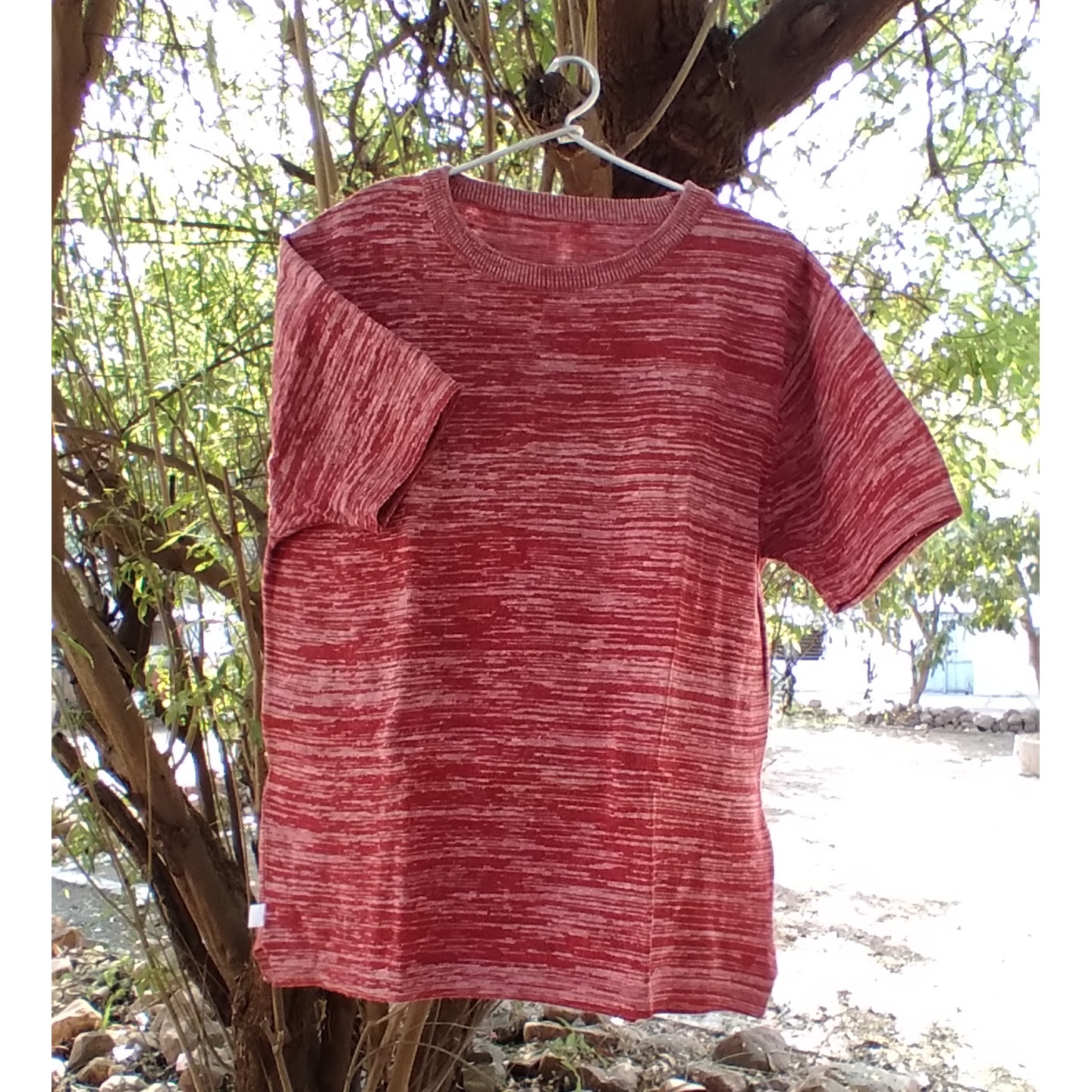 Textured Red and Kora T-shirt