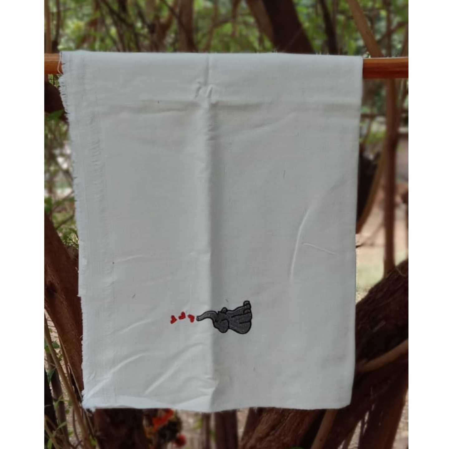 Lil Elephant Embroidered Towel