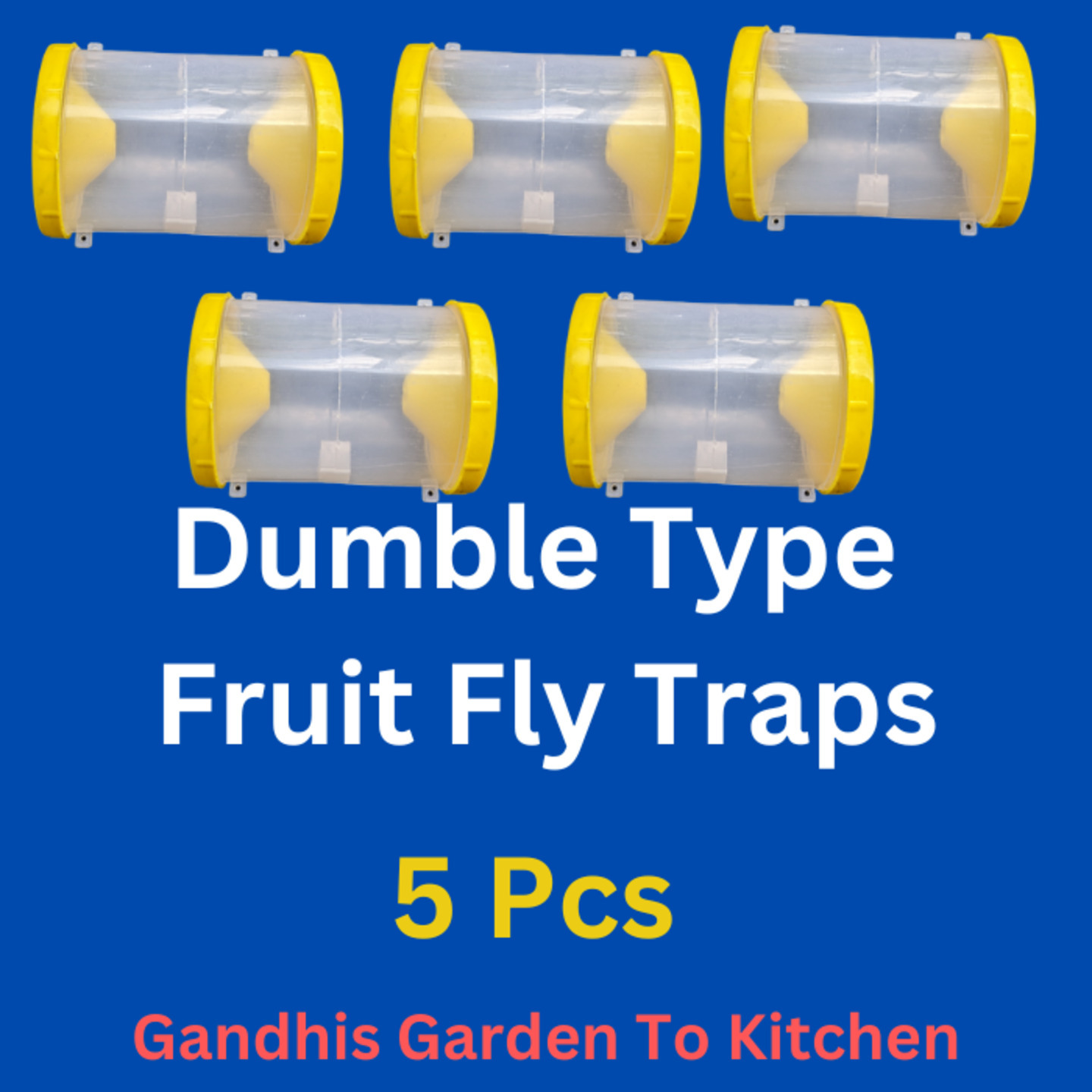 5pcs పండు ఈగ బుటటలు  Fruit fly traps for veg and fruit gardens dumble type