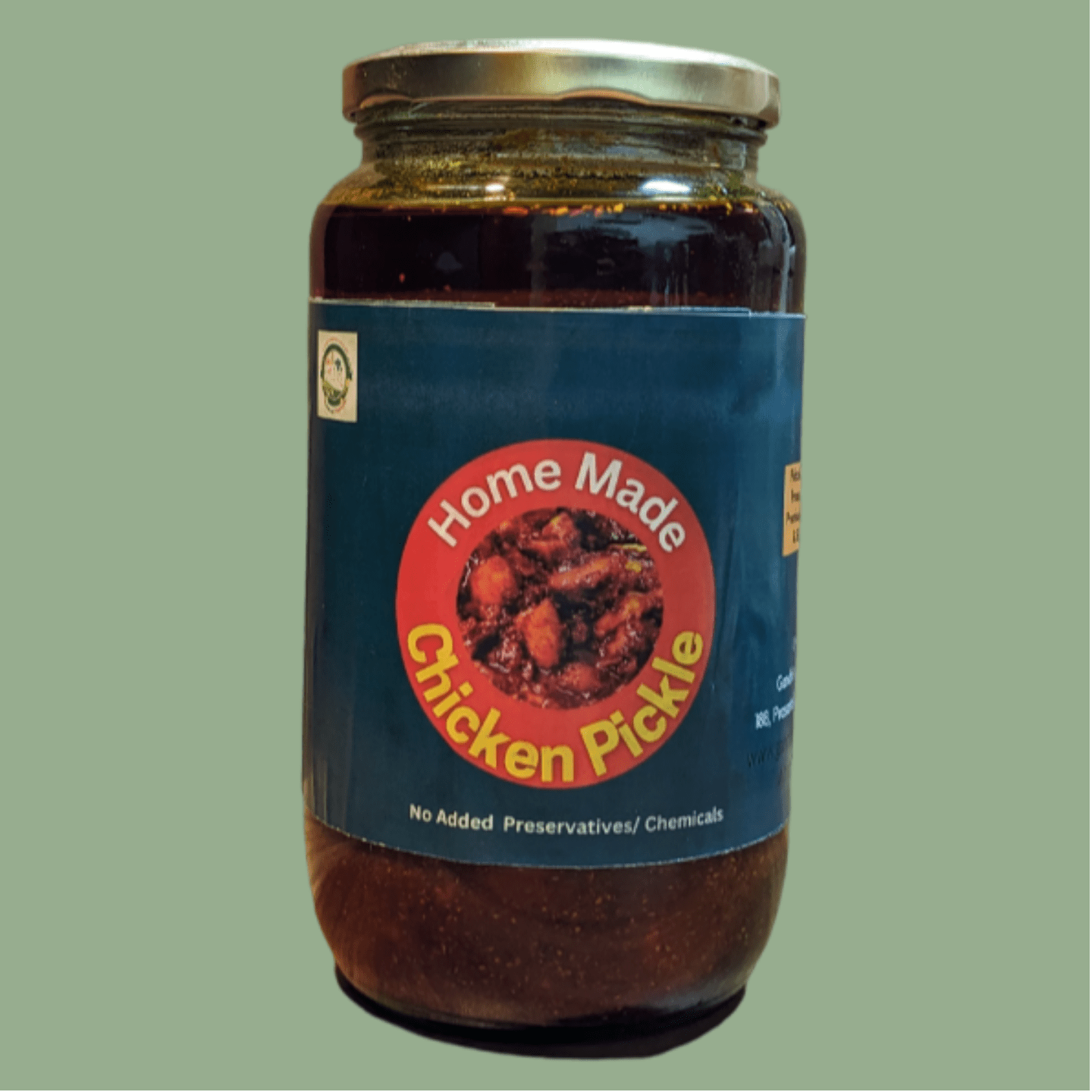 1kg Home Made Chicken Pickle with Cold Pressed Gingelly Oil