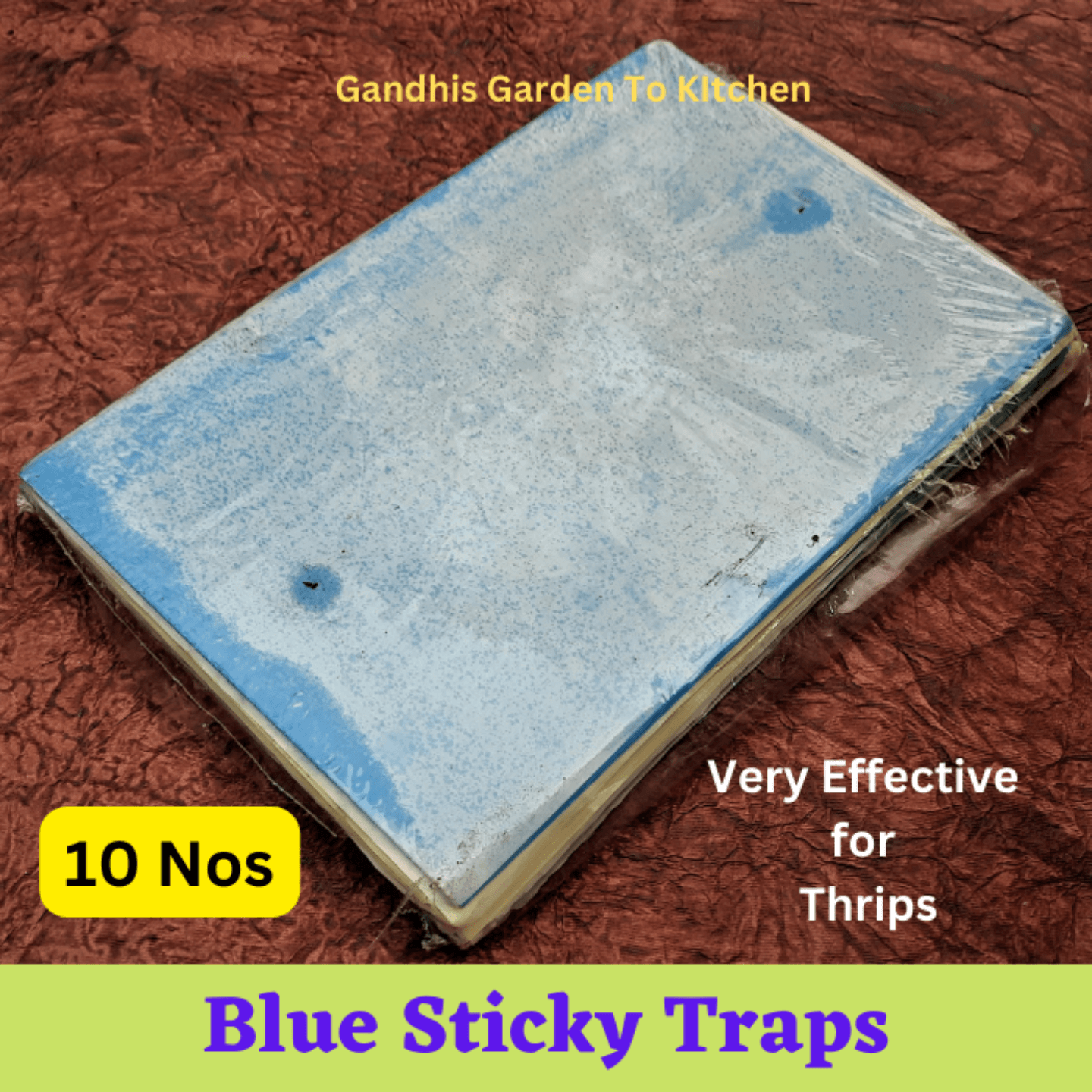 10 Nos pack of  Blue Sticky Trap for Insects A4 size (210*297)