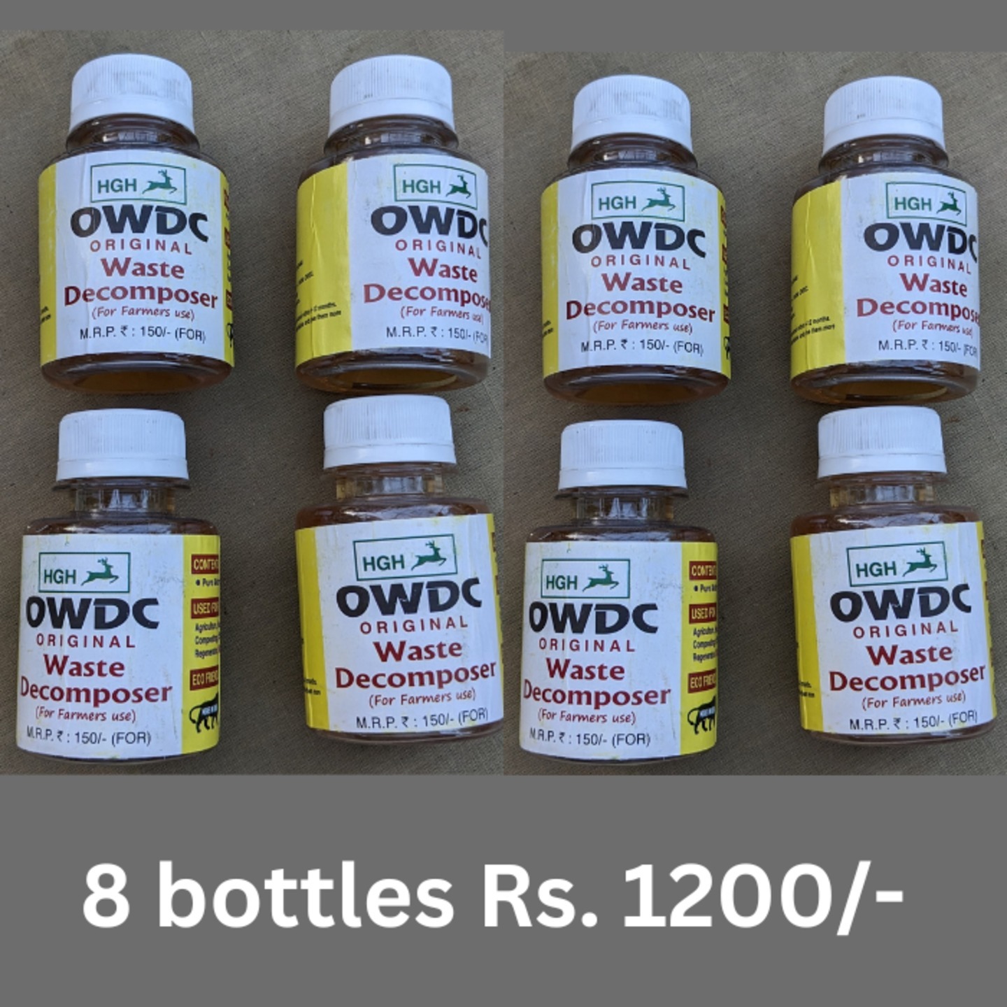 OWDC Liquid Waste Decomposer Pack of 8 OWDC Bottles