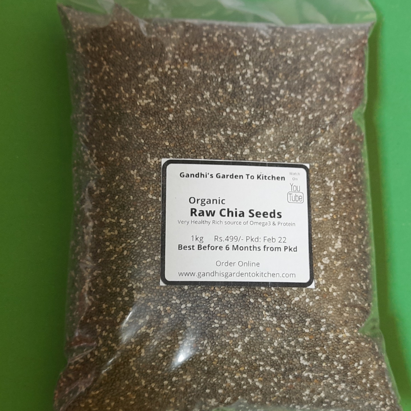 Organically Grown Raw Chia Seeds  Healthy Snacks  Chia Seeds for Weight Loss  1Kg