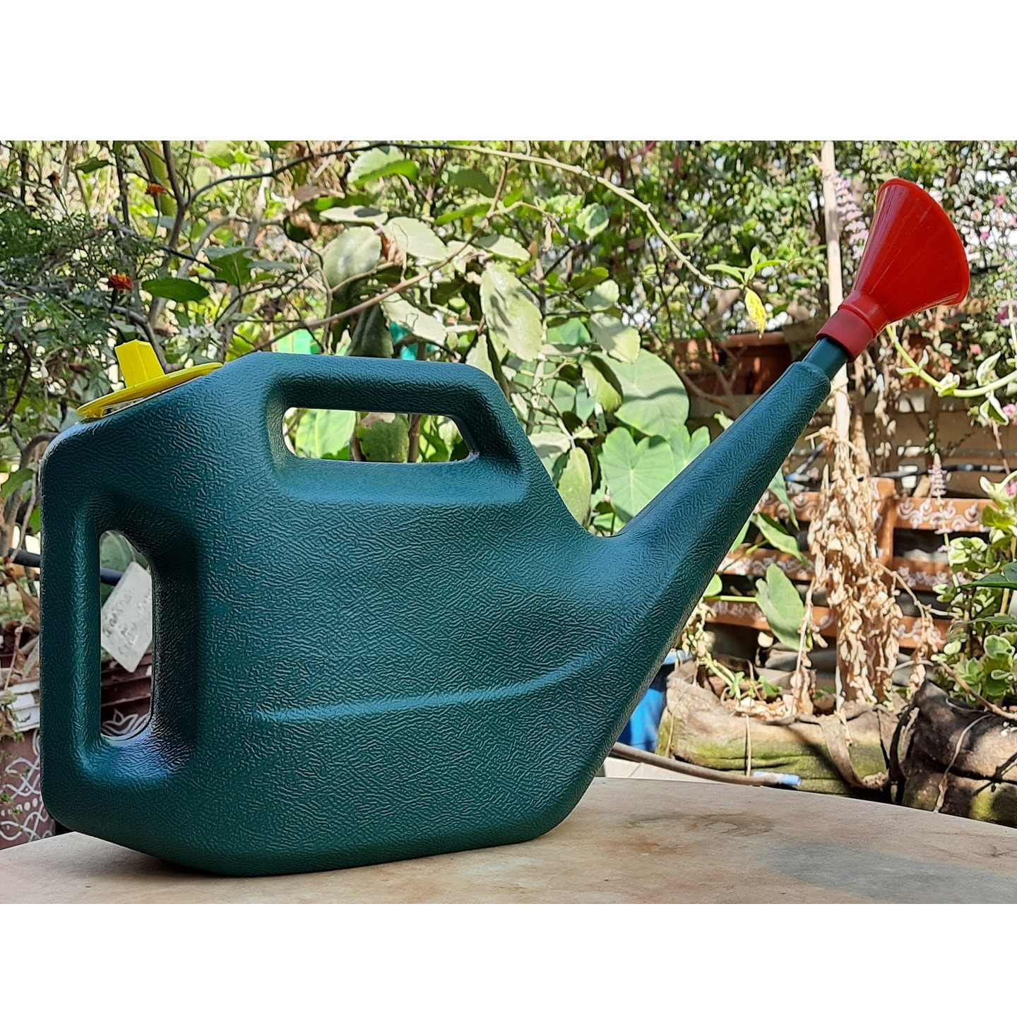 Premium Quality Plastic Green Watering Can for plants Garden with Sprayer  5 Lit