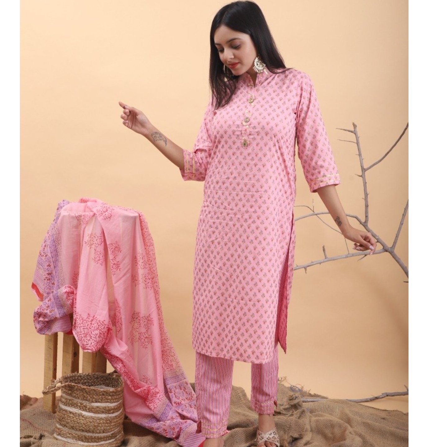 KURTI WITH PANT AND DUPATTA