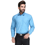 Lumens Mens solid Slim Fit Formal Shirt