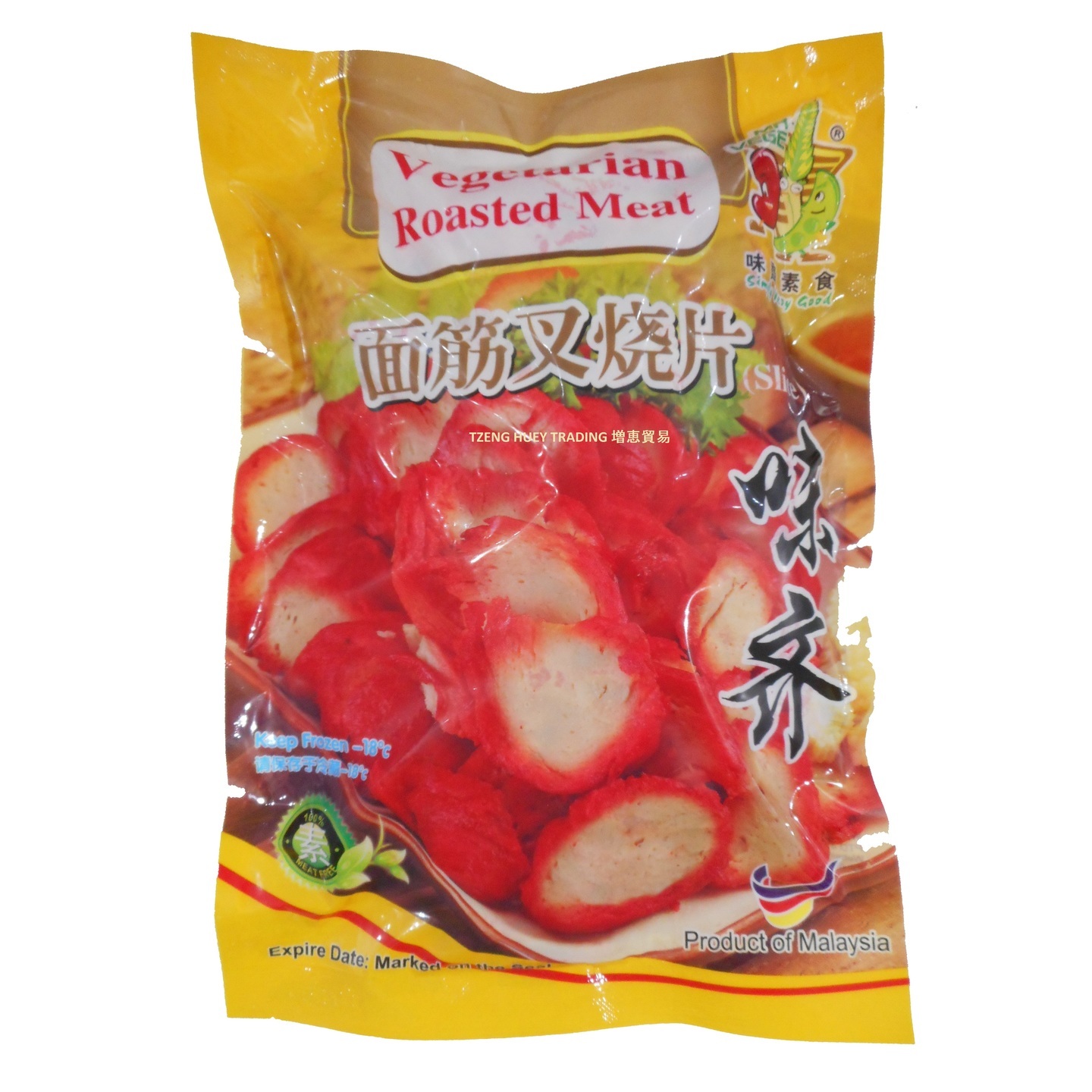 Vegetarian Sliced Char Siew  素面筋叉烧片 900g