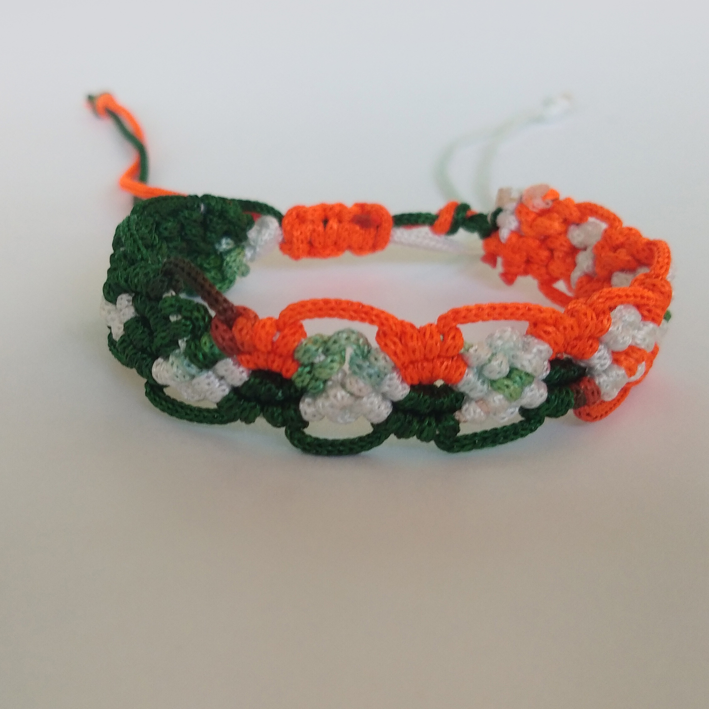 Macrame Tricolor Hand Band /  Bracelet