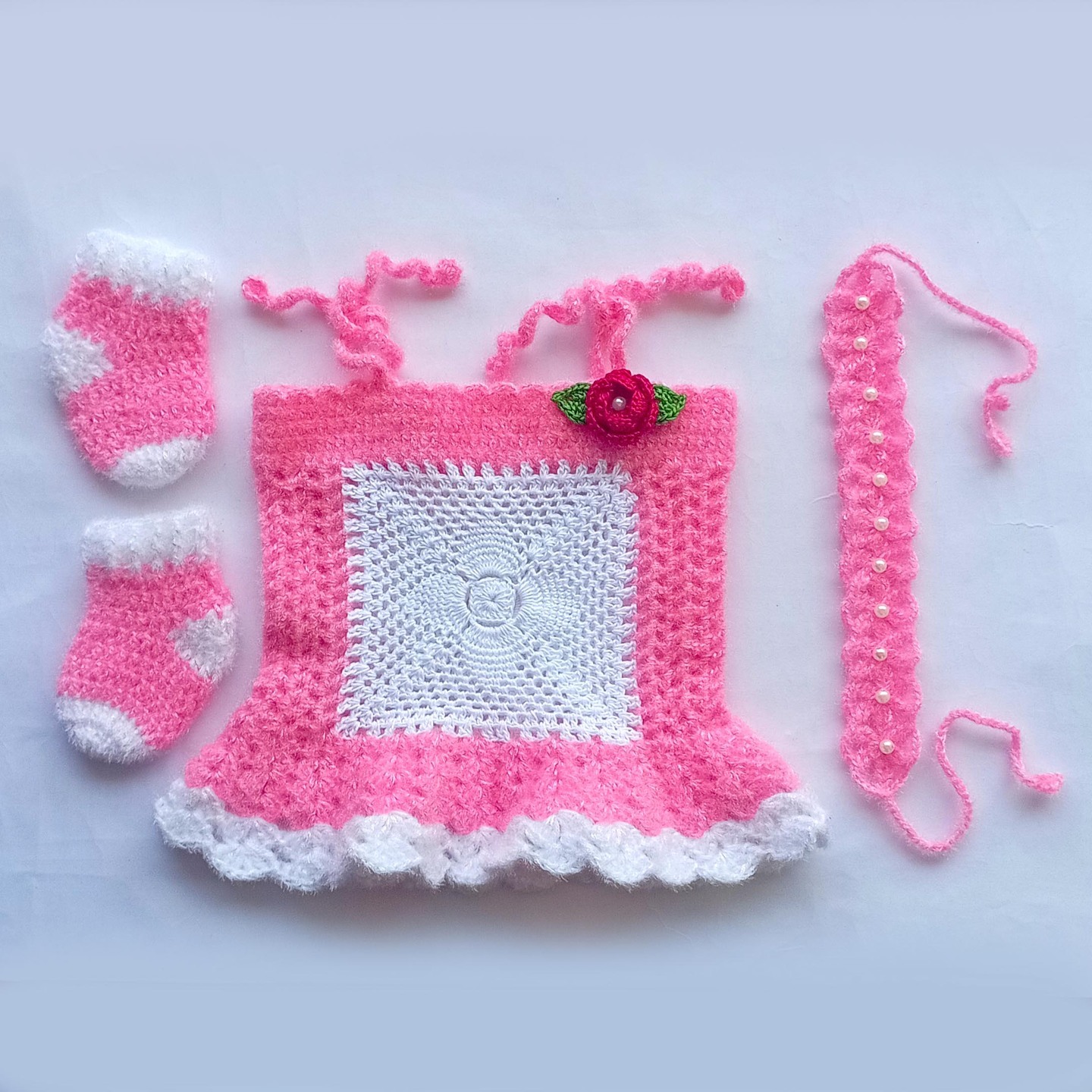 Newborn Baby Custom Design Girls Frock Dress