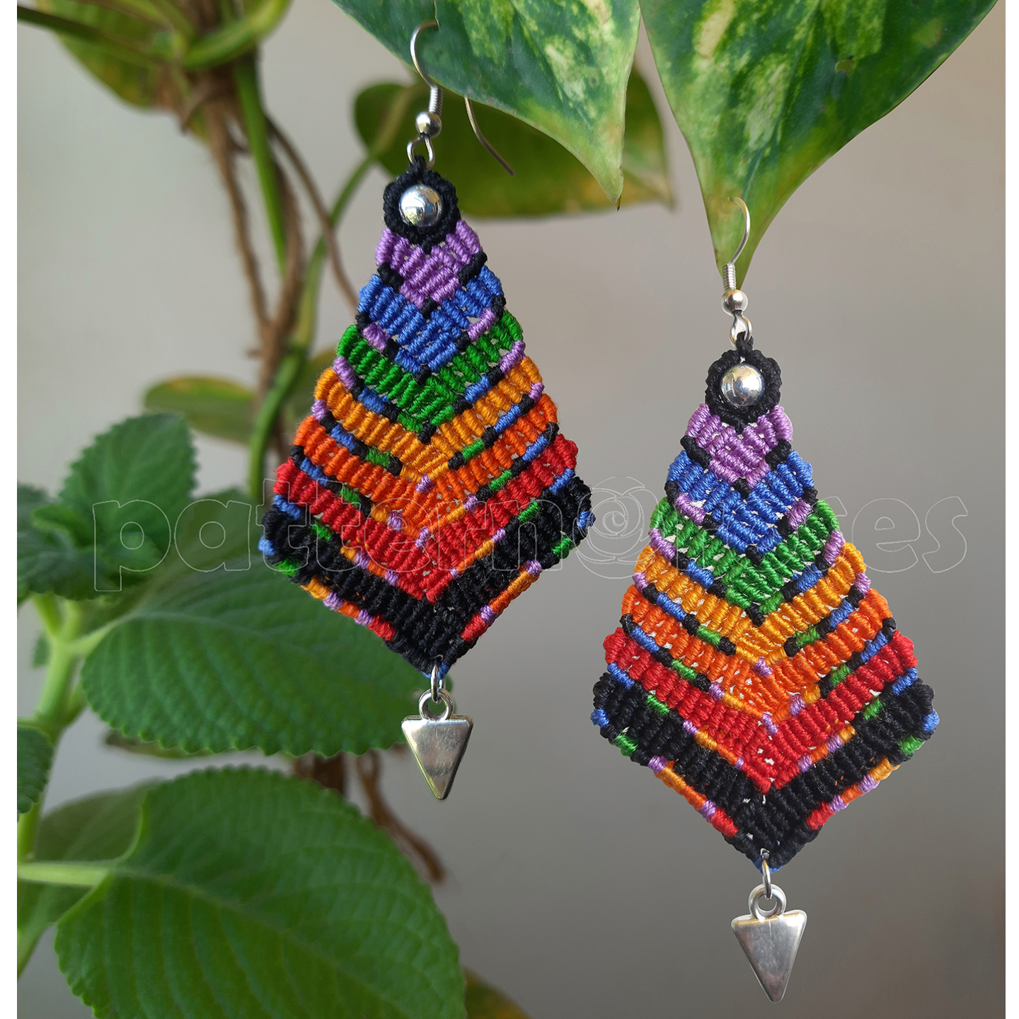 Macrame Multicolor Earrings
