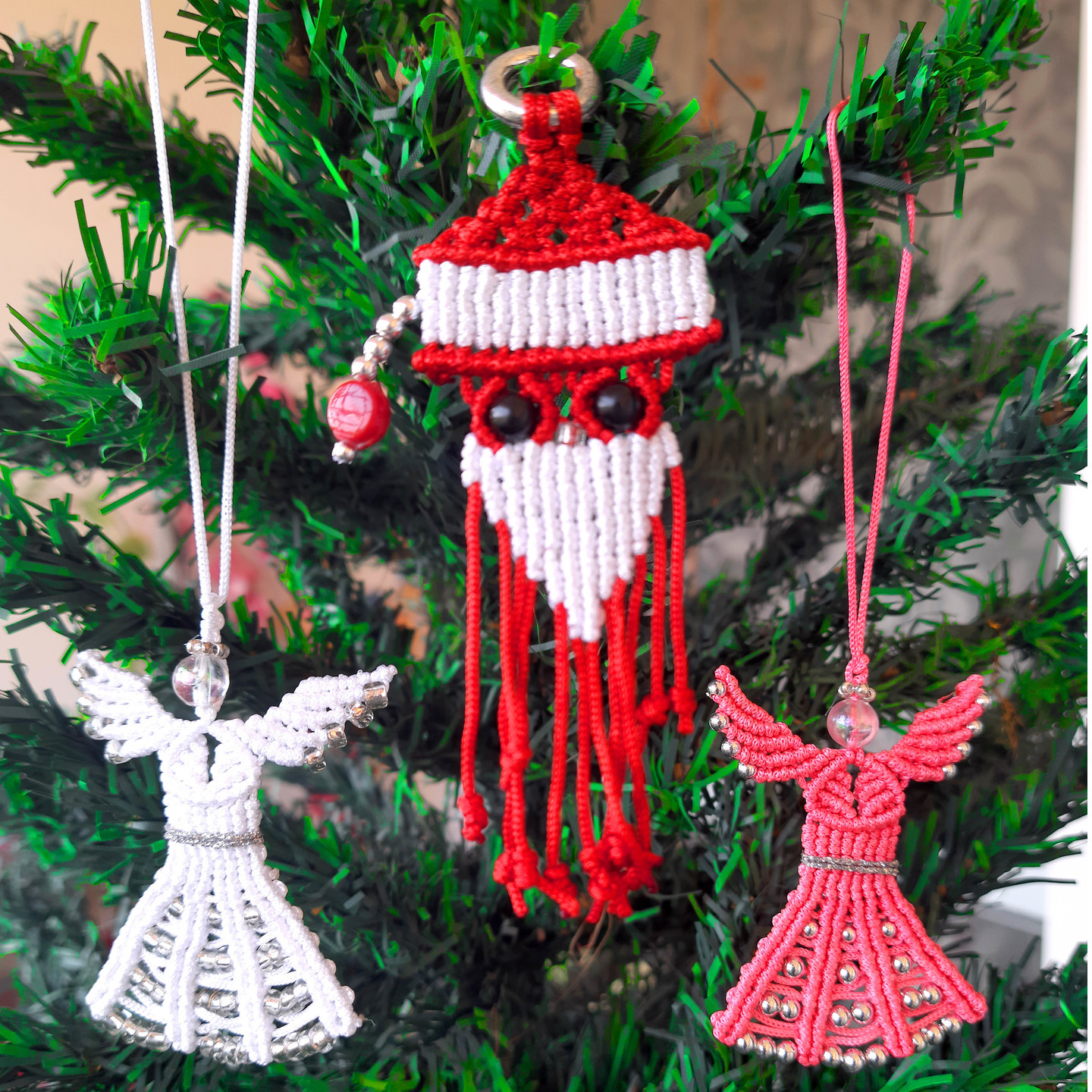 Macrame Christmas Ornaments