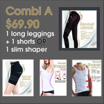 Combi A 1 Leggings + 1 shorts or 1 shaper