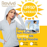 Unisex Sun Protection Cooling Silk Full-Zip Hoodie