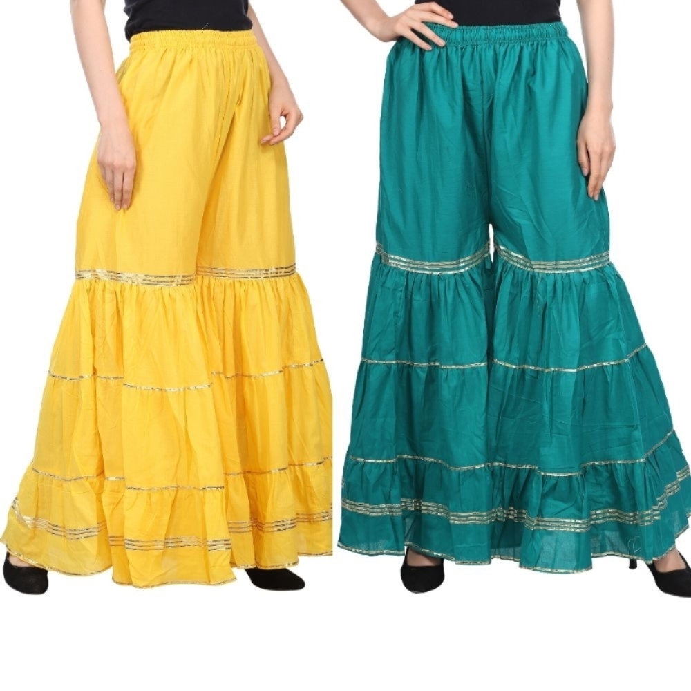 Trendy Attractive Womens Attractive Sharara Pack of 2