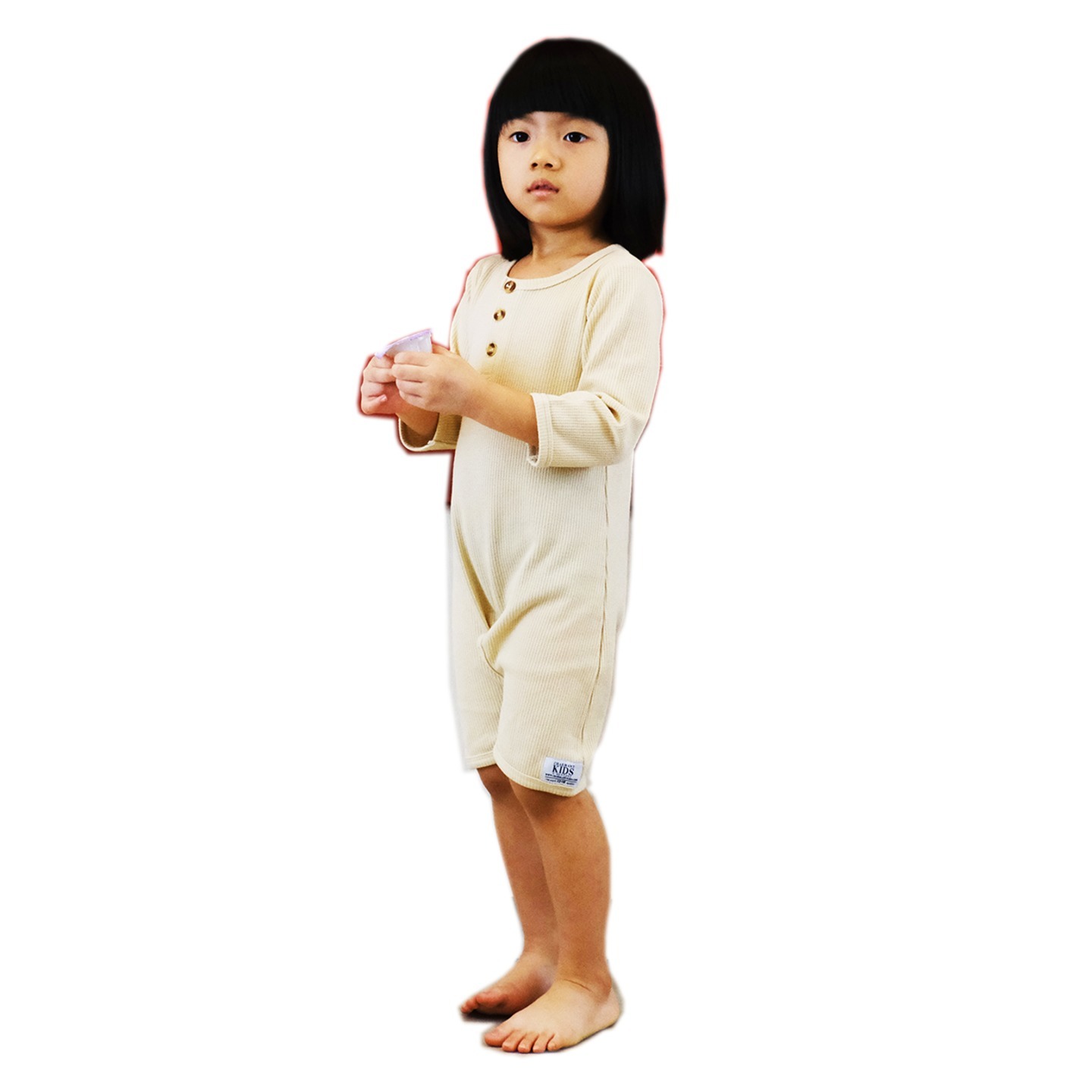 WAFFLE LONG WARM BEIGE