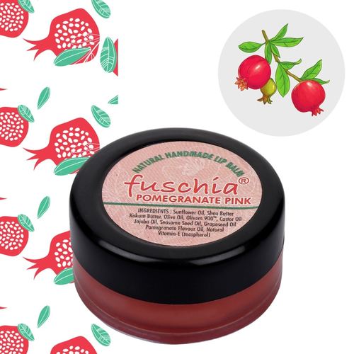 Fuschia  Pomegranate Pink Lip Balm