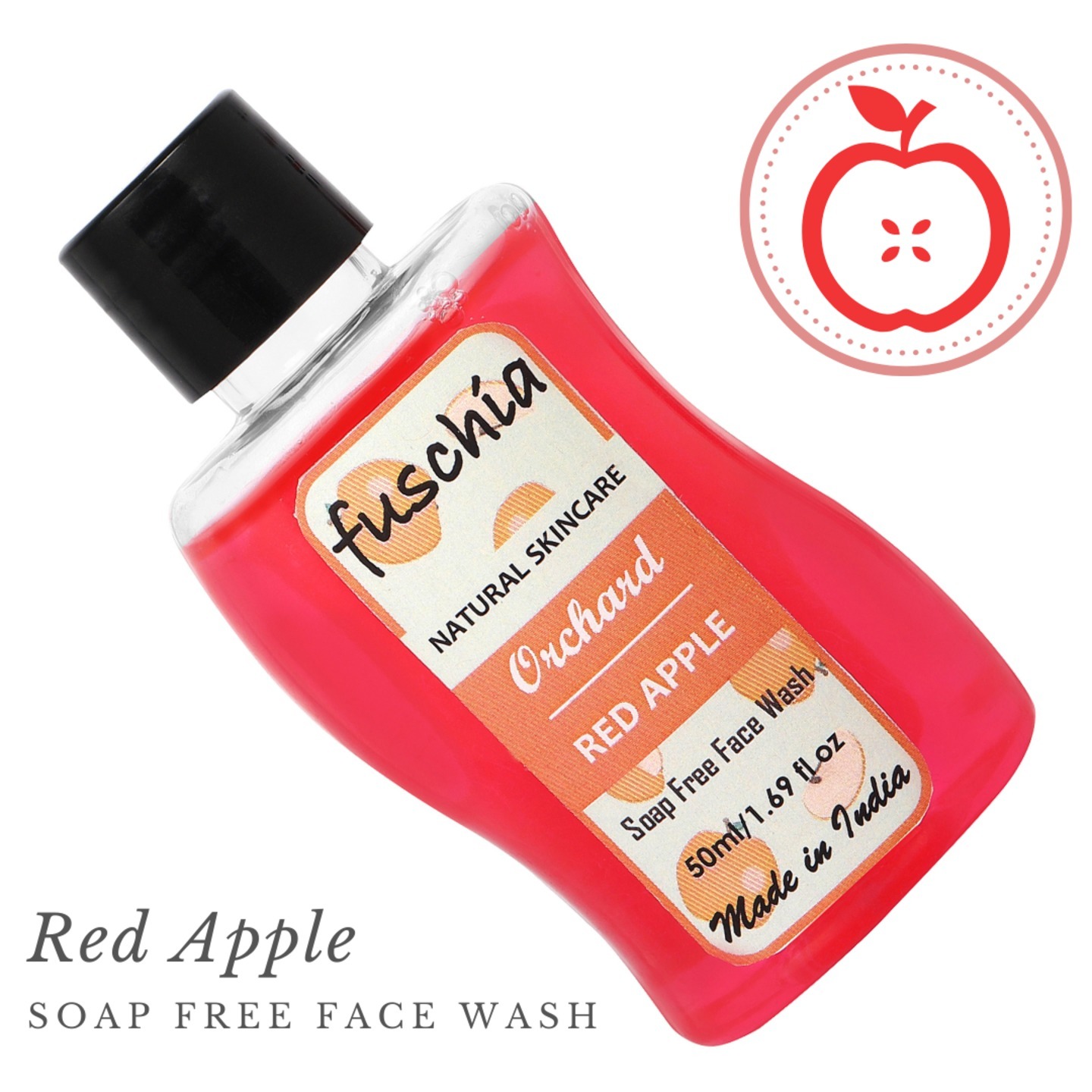 Fuschia Orchard Red Apple Soap Free Face Wash - 50ml