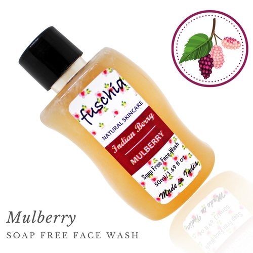 Fuschia Indian Berry - Mulberry Soap Free Face Wash - 50ml
