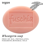 Fuschia - Wheatgerm Oil Natural Handmade Herbal Soap