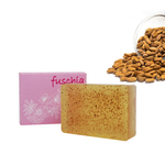 Fuschia - Almond Oil Scrub Natural Handmade Herbal Soap