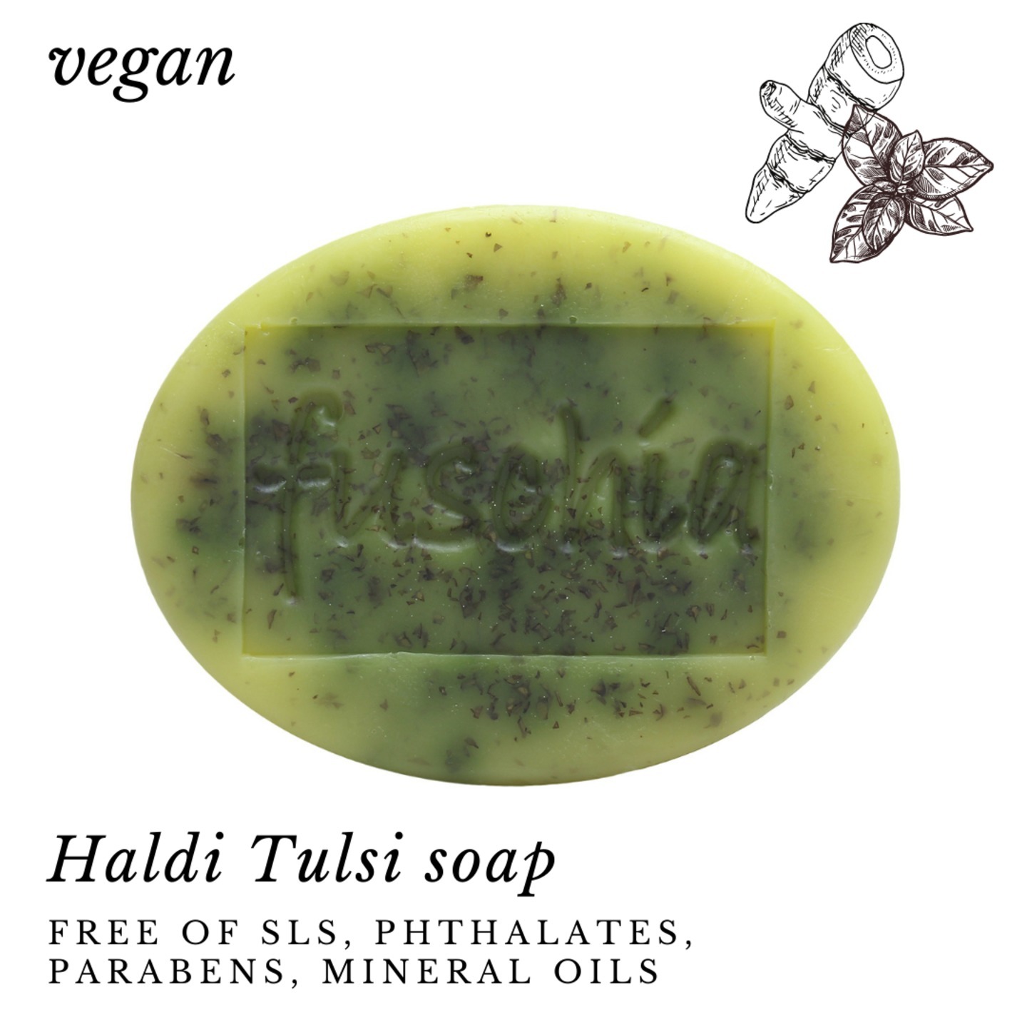 Fuschia - Haldi Tulsi Natural Handmade Herbal Soap