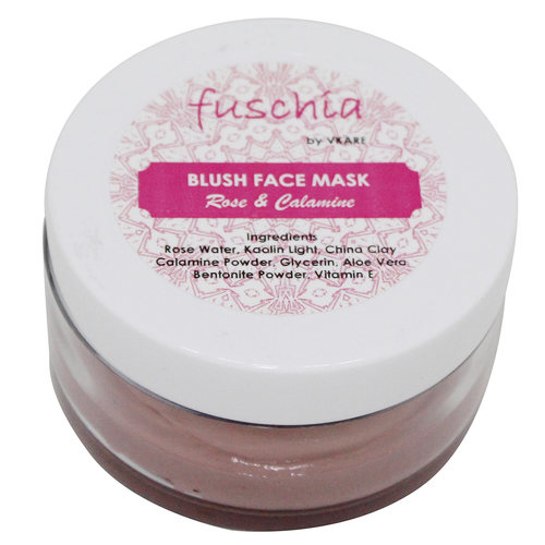 Fuschia Blush Face Mask  - Rose & Calamine - 50g