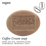 Fuschia - Coffee Cream Natural Handmade Herbal Soap