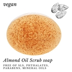 Fuschia - Almond Oil Scrub Natural Handmade Herbal Soap
