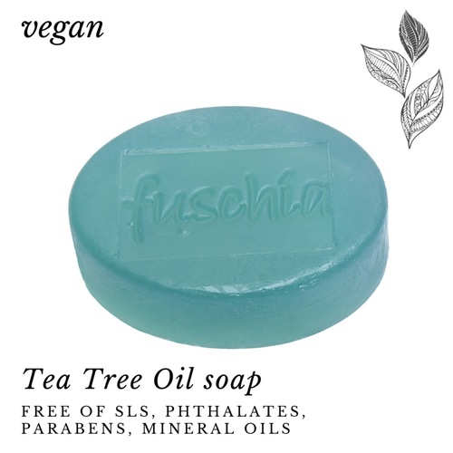 Fuschia - Tea Tree Oil  Natural Handmade Herbal Soap