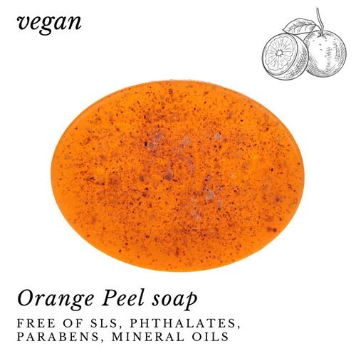 Fuschia - Orange Peel Natural Handmade Herbal Soap