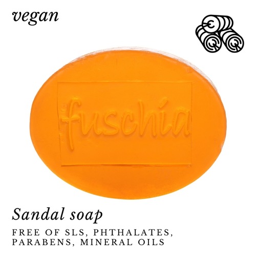 Fuschia - Sandal Natural Handmade Glycerine Soap