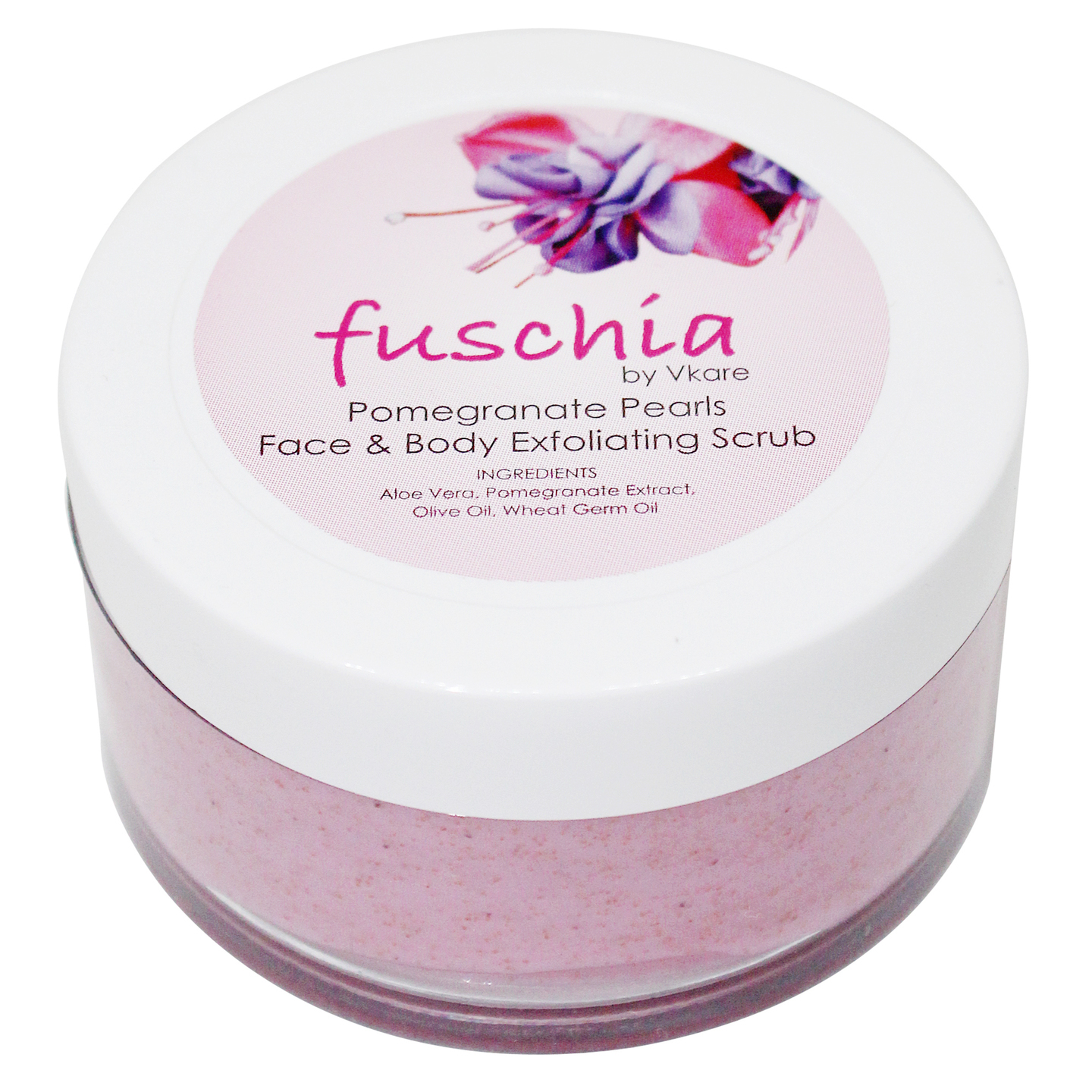 Fuschia - Pomegranate Pearls - Face & Body Exfoliating Scrub -50g